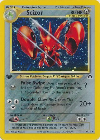 Scizor - 10/75 - Holo - 1st Edition available at 401 Games Canada