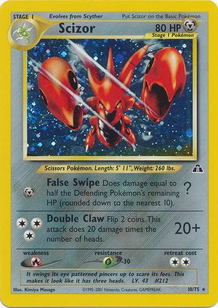 Scizor - 10/75 - Holo - Unlimited available at 401 Games Canada