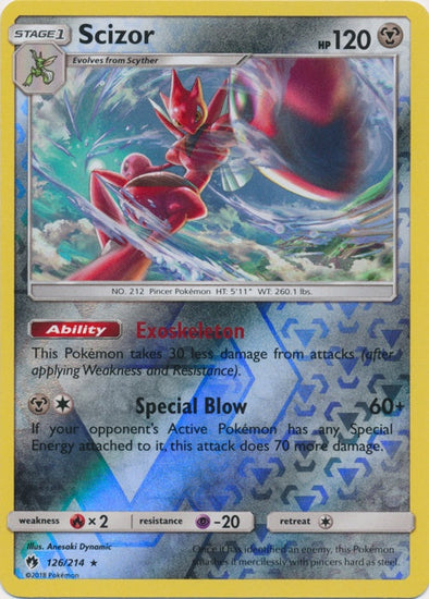 Scizor - 126/214 - Holo Rare - Reverse Holo available at 401 Games Canada