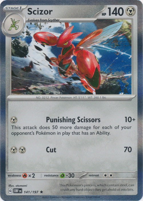 Scizor - 141/197 - Rare available at 401 Games Canada