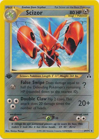 Scizor - 29/75 - Rare - 1st Edition available at 401 Games Canada