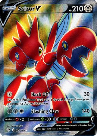 Scizor V - 183/189 - Full Art Ultra Rare available at 401 Games Canada