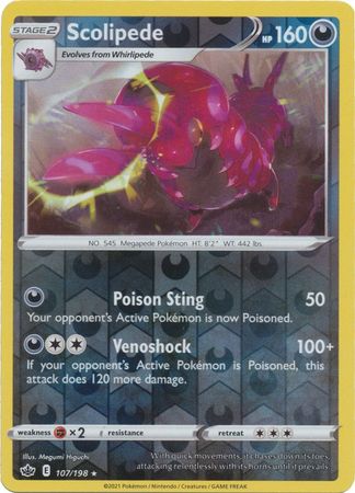 Scolipede - 107/198 - Rare - Reverse Holo available at 401 Games Canada