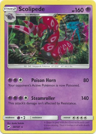 Scolipede - 58/147 - Rare available at 401 Games Canada