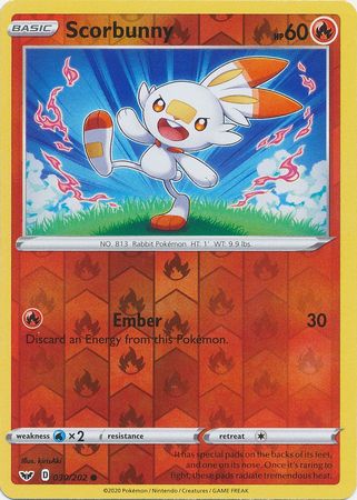 Scorbunny - 030/202 - Common - Reverse Holo available at 401 Games Canada