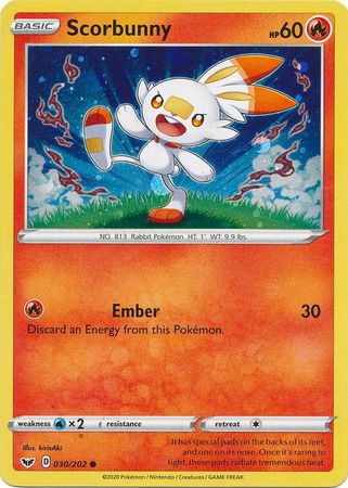 Scorbunny - 030/202 - Cosmos Holo - Collectors Chest Promo available at 401 Games Canada