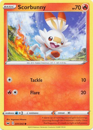 Scorbunny - 031/202 - Common available at 401 Games Canada