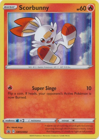 Scorbunny - SWSH002 - Holo Promo available at 401 Games Canada