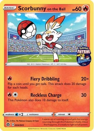 Scorbunny on the Ball - 004/005 - Futsal Promo available at 401 Games Canada