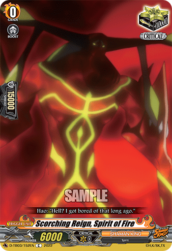 Scorching Reign, Spirit of Fire - D-TB03/152 - Common available at 401 Games Canada