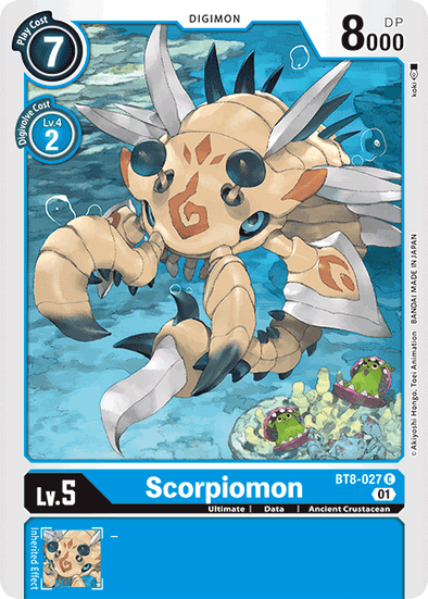 Scorpiomon - BT8-027 - Common available at 401 Games Canada