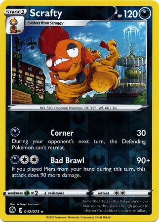 Scrafty - 042/073 - Holo Rare - Reverse Holo available at 401 Games Canada