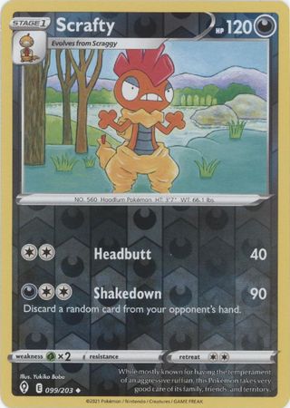 Scrafty - 099/203 - Uncommon - Reverse Holo available at 401 Games Canada