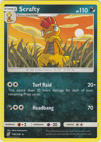 Scrafty - 138/236 - Rare available at 401 Games Canada