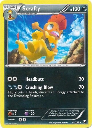 Scrafty - 68/108 - Rare available at 401 Games Canada