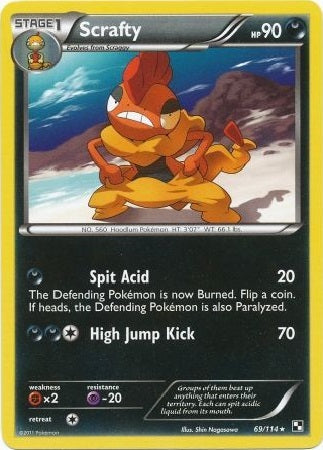 Scrafty - 69/114 - Rare available at 401 Games Canada