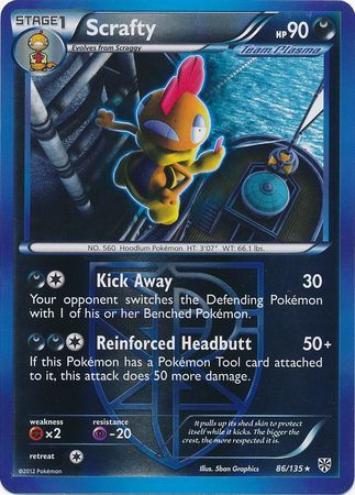 Scrafty - 86/135 - Rare - Reverse Holo available at 401 Games Canada