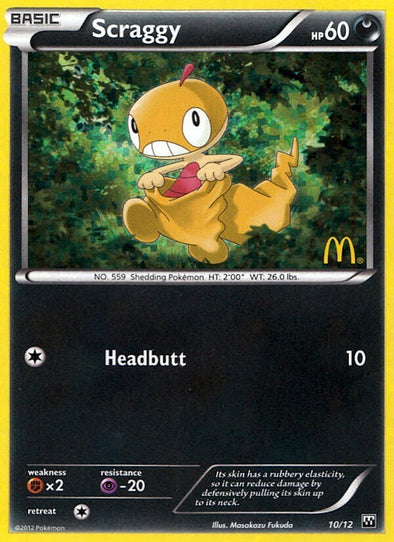 Scraggy - 10/12 - McDonald's Holo - Promo available at 401 Games Canada