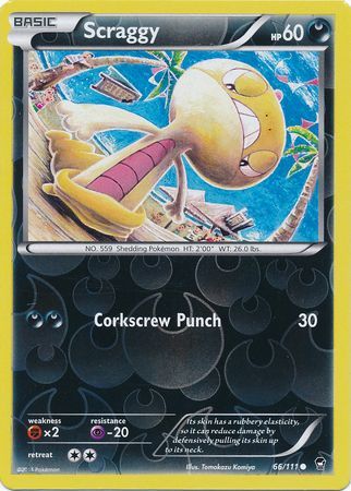 Scraggy - 66/111 - Common - Reverse Holo available at 401 Games Canada