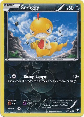 Scraggy - 67/108 - Common - Reverse Holo available at 401 Games Canada