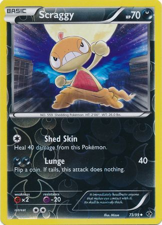 Scraggy - 73/99 - Uncommon - Reverse Holo available at 401 Games Canada