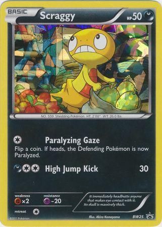 Scraggy - BW25 - Shattered Holo Promo available at 401 Games Canada