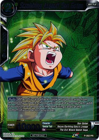 Scrambling Assault Son Goten - P-062 - Event Pack Promo available at 401 Games Canada