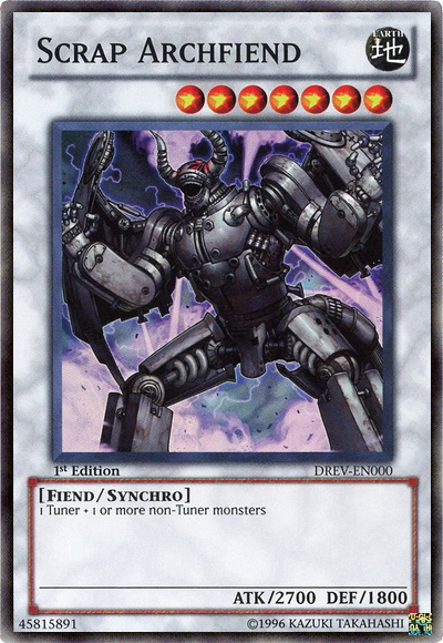Scrap Archfiend - DREV-EN000 - Super Rare - 1st Edition available at 401 Games Canada