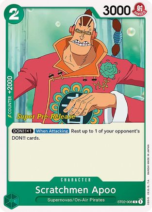 Scratchmen Apoo (Super Pre-Release) - ST02-008 - Common available at 401 Games Canada