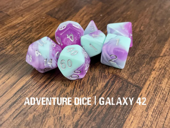 Adventure Dice - 7 Piece Set - Galaxy 42