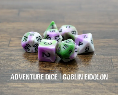 Adventure Dice - 7 Piece Set - Goblin Eidolon