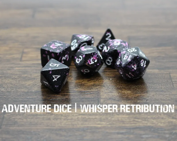 Adventure Dice - 7 Piece Set - Whisper Retribution