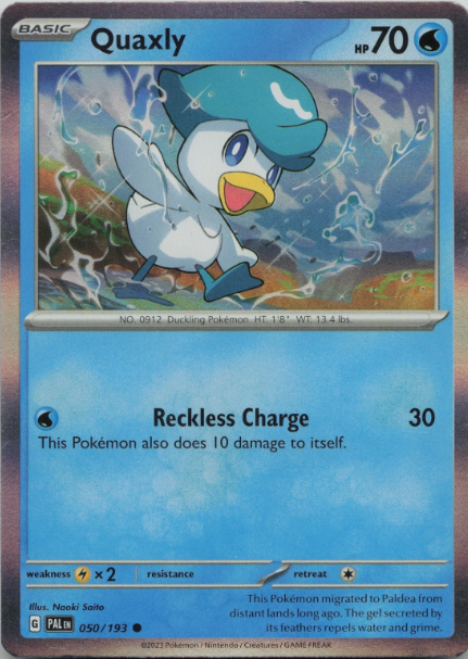 Quaxly - 050/193 - Common (Summer 2023 Collector Chest) (Holo Promo)
