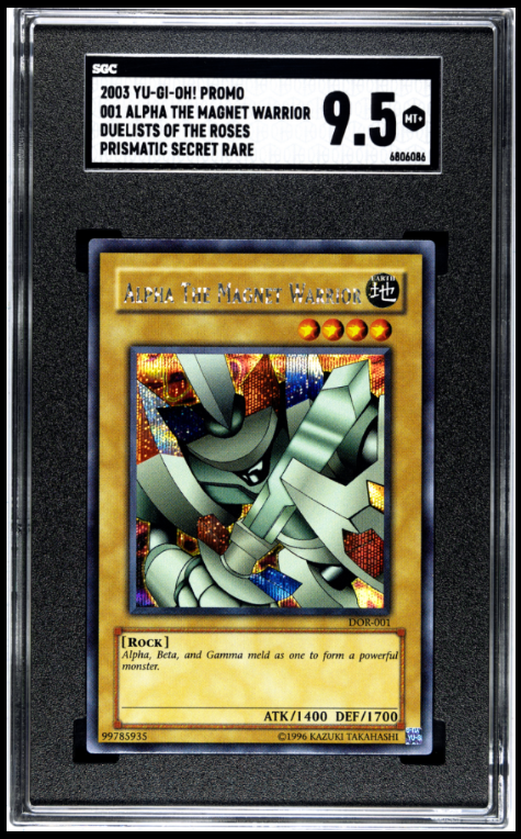 Alpha The Magnet Warrior - DOR-001 - Prismatic Secret Rare (SGC 9.5)