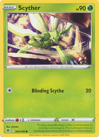 Scyther - 004/189 - Common available at 401 Games Canada