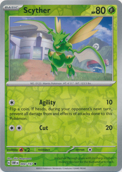 Scyther - 004/197 - Common - Reverse Holo available at 401 Games Canada