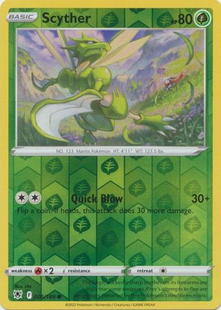 Scyther - 005/189 - Common - Reverse Holo available at 401 Games Canada