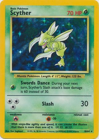 Scyther - 10/64 - Holo (No Set Symbol Misprint) available at 401 Games Canada