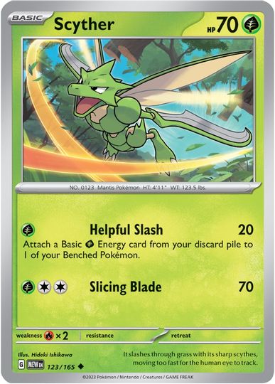 Scyther - 123/165 - Uncommon available at 401 Games Canada