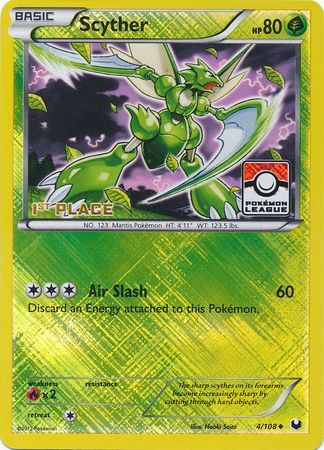 Scyther - 4/108 - League Promo (1st Place) available at 401 Games Canada