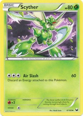 Scyther - 4/108 - Uncommon available at 401 Games Canada