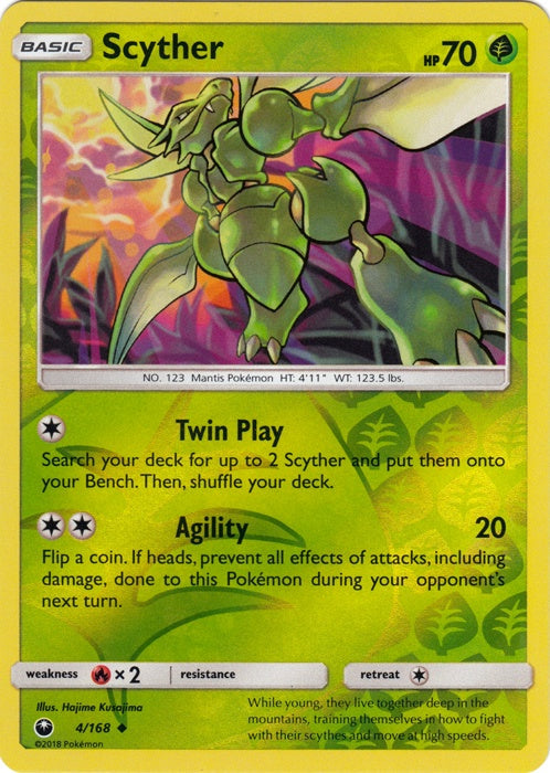 Scyther - 4/168 - Uncommon - Reverse Holo available at 401 Games Canada