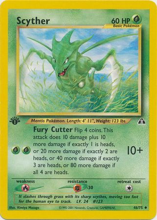 Scyther - 46/75 - Uncommon - 1st Edition available at 401 Games Canada