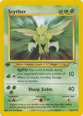 Scyther - 55/105 - Uncommon - 1st Edition available at 401 Games Canada