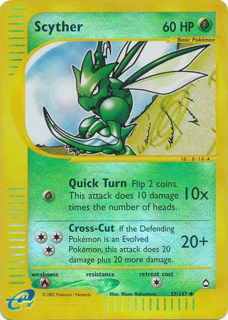 Scyther - 57/147 - Uncommon - Reverse Holo available at 401 Games Canada