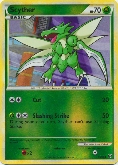 Scyther - 65/90 - Common - Reverse Holo available at 401 Games Canada