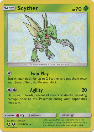 Scyther - SV1/SV94 - Shiny Rare available at 401 Games Canada