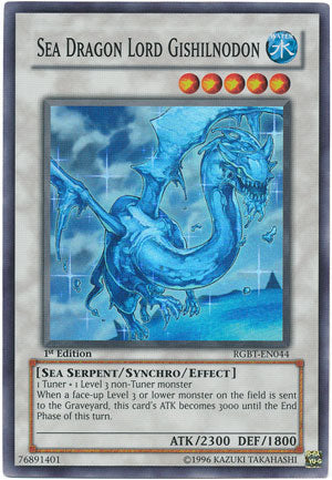 Sea Dragon Lord Gishilnodon - RGBT-EN044 - Super Rare - 1st Edition available at 401 Games Canada