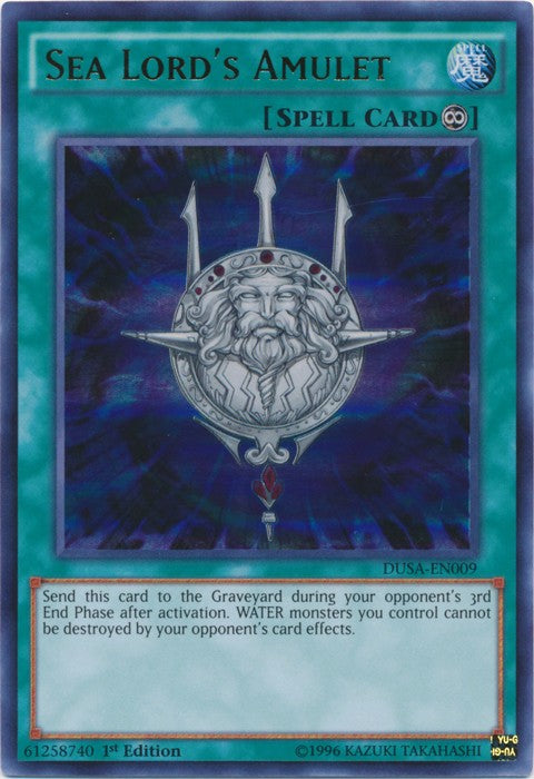 Sea Lord's Amulet - DUSA-EN009 - Ultra Rare - 1st Edition available at 401 Games Canada