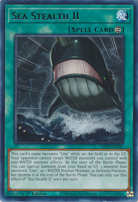 Sea Stealth II - LED9-EN021 - Rare - 1st Edition available at 401 Games Canada
